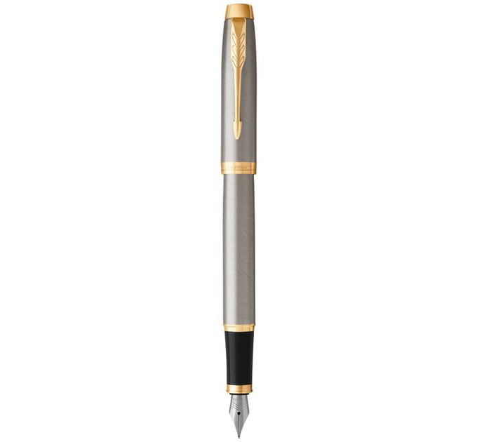 Ручка перьевая Parker IM Brushed Metal GT FP M