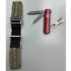 Ремешок INOX паракорд + нож Victorinox Swiss Army V 60025