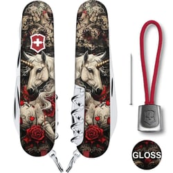Швейцарський складаний ніж 91мм Victorinox CLIMBER ZODIAC Чарівний єдиноріг 1.3703.7.Z5240pk