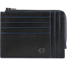 Картхолдер з монетницею Piquadro BLUE SQUARE (B2S) Black PU1243B2SR_N