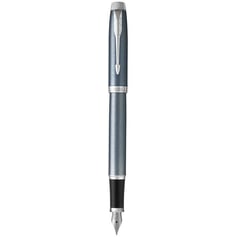 Ручка перова Parker IM Light Blue Grey CT FP F