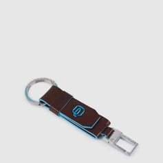 Брелок шкіряний з карабіном Piquadro BLUE SQUARE (B2) Cognac PC3751B2-MO