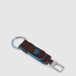 Брелок шкіряний з карабіном Piquadro BLUE SQUARE (B2) Cognac PC3751B2-MO