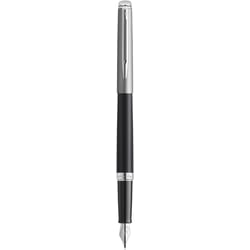 Ручка перьевая Waterman HEMISPHERE Essentials Metal & Black Lacquer CT FP F