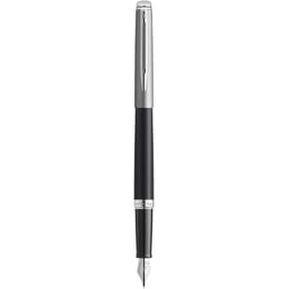 Ручка перова Waterman HEMISPHERE Essentials Metal & Black Lacquer CT FP F