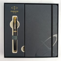 Подарочный набор Parker IM Black GT RB (роллер + блокнот Parker)