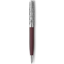 Ручка шариковая Parker SONNET Metal & Red Lacquer CT BP