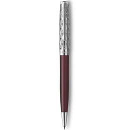 Ручка шариковая Parker SONNET Metal & Red Lacquer CT BP