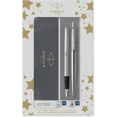 Набор Parker JOTTER Stainless Steel CT FP+BP (перьевая и шариковая ручка)