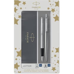 Набор Parker JOTTER Stainless Steel CT FP+BP (перьевая и шариковая ручка)