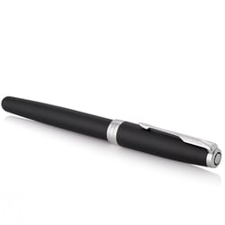 Ручка перьевая Parker SONNET Matte Black Lacquer CT FP F