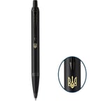 Ручка шариковая Parker IM UKRAINE Achromatic Black BT BP Трезубец