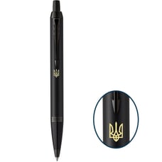 Ручка кулькова Parker IM UKRAINE Achromatic Black BT BP Тризуб