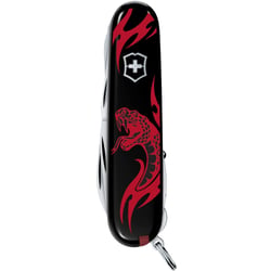Швейцарський складаний ніж 91мм Victorinox HUNTSMAN ZODIAC Вражаюча змія 1.3713.3.Z4351u
