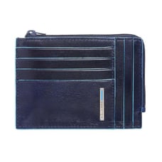 Картхолдер з монетницею Piquadro BLUE SQUARE (B2) Navy Blue PU1243B2_BLU2