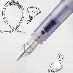Ручка перьевая Parker VECTOR XL Metallic Silver Blue CT FP F