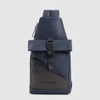 Сумка-слинг Piquadro HARPER (AP) Blue-Dark Brown CA6784AP_BLUTM