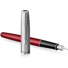 Ручка перьевая Parker SONNET Essentials Metal & Red Lacquer CT FP F