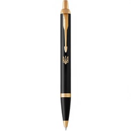 Ручка кулькова Parker IM UKRAINE Black GT BP Тризуб