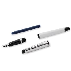 Ручка перова Waterman EXPERT Deluxe White CT FP F