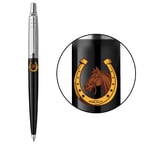 Ручка шариковая Parker JOTTER Originals ZODIAC Black CT BP Конь с подковой
