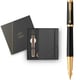 Подарочный набор Parker INGENUITY Black Lacquer GT FP F (ручка-перо + блокнот Parker)