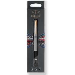 Ручка роллерная Parker JOTTER Stainless Steel GT RB в упаковке LONDON