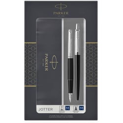 Подарочный набор Parker JOTTER Bond Street Black CT (перьевая + шариковая)