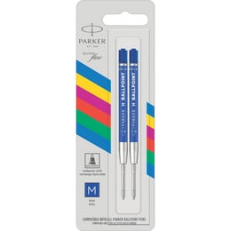 Стержень Parker QuinkFlow (Economy) шариковый синий М (2 шт)
