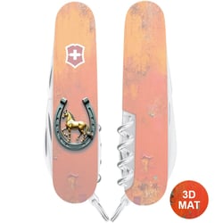 Швейцарський складаний ніж 91мм Victorinox SPARTAN ZODIAC 3D Щаслива підкова 1.3603.Z5260hk