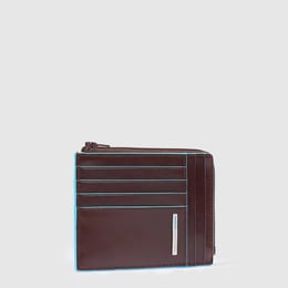 Картхолдер з монетницею Piquadro BLUE SQUARE (B2) Cognac PU1243B2R_MO
