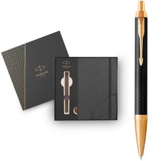 Подарунковий набір Parker IM Premium Black GT BP (Ручка кулькова + блокнот Parker)