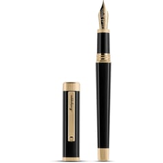 Ручка перьевая Montegrappa QUATTRO Black GT FP14 F ISZ4I24Y