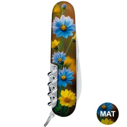 Швейцарський складаний ніж 91мм Victorinox SPARTAN UKRAINE 1.3603.7.T3170pw