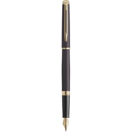 Ручка перова Waterman HEMISPHERE Metallic Lava Black GT FP F