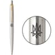 Ручка кулькова Parker JOTTER UKRAINE Stainless Steel GT BP Тризуб геометрія