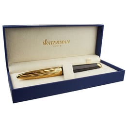 Ручка ролерна Waterman CARENE Essential Black/Gold RB