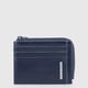 Картхолдер з монетницею Piquadro BLUE SQUARE (B2) Navy Blue PP4822B2R_BLU2