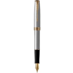 Ручка перьевая Parker SONNET Stainless Steel GT FP F