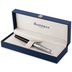 Ручка перьевая Waterman HEMISPHERE Essentials Metal & Black Lacquer CT FP F