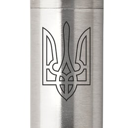 Ручка кулькова Parker JOTTER UKRAINE Stainless Steel GT BP Тризуб прозорий