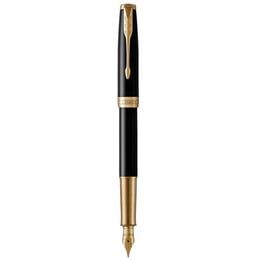Ручка перьевая Parker SONNET Black Lacquer GT FP18 F