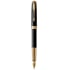 Ручка перова Parker SONNET Black Lacquer GT FP18 F