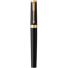 Подарочный набор Parker INGENUITY Black Lacquer GT FP F (ручка-перо + блокнот Parker)