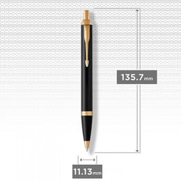 Ручка шариковая Parker IM UKRAINE Black GT BP Герб Украины