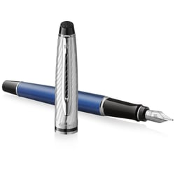 Ручка перьевая Waterman EXPERT Deluxe Metallic Blue CT FP F