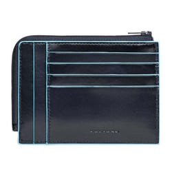 Картхолдер з монетницею Piquadro BLUE SQUARE (B2) Navy Blue PU1243B2_BLU2