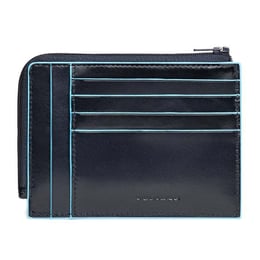 Картхолдер з монетницею Piquadro BLUE SQUARE (B2) Navy Blue PU1243B2_BLU2