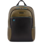 Рюкзак для ноутбука 14″ Piquadro BLUE SQUARE (B2) Olive-Black CA3214B2_VEN