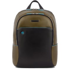 Рюкзак для ноутбука 14″ Piquadro BLUE SQUARE (B2) Olive-Black CA3214B2_VEN